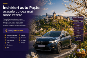 Orașele cu cea mai mare cerere pentru închirieri auto în perioada Paștelui închirieri auto Paște